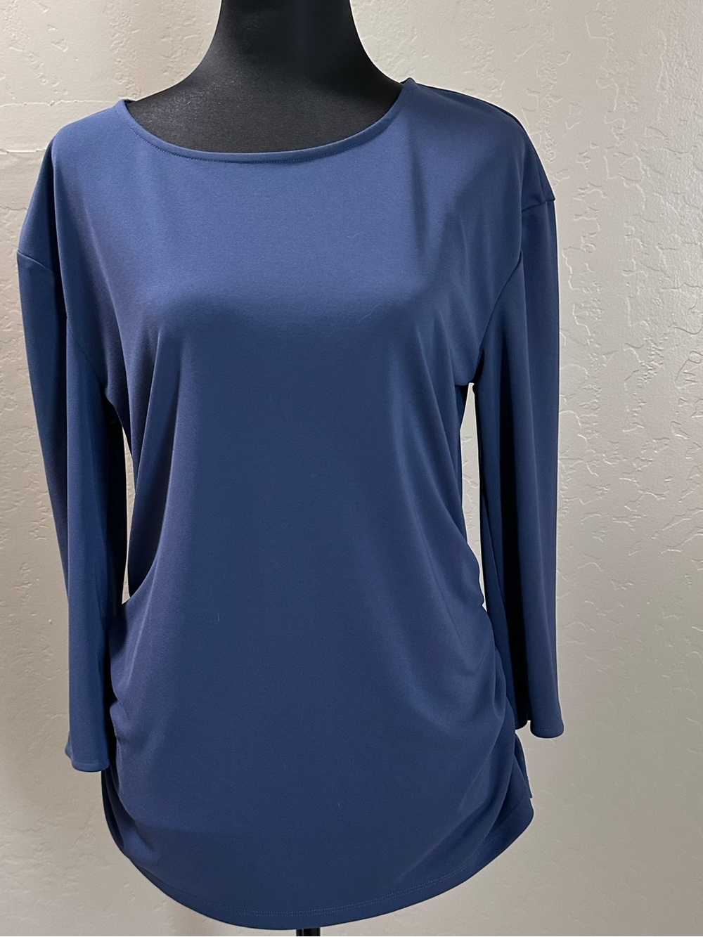 Ann Taylor Factory Long Sleeve Boatneck Top - Slate Blue